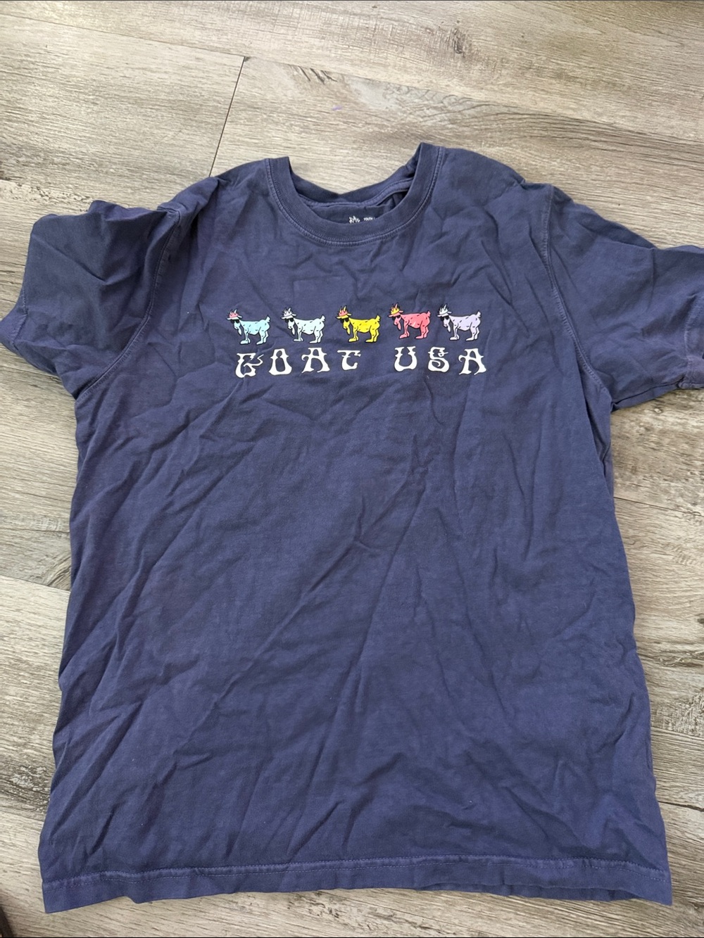 GOAT USA Kids' Navy Short Sleeve Graphic Tee